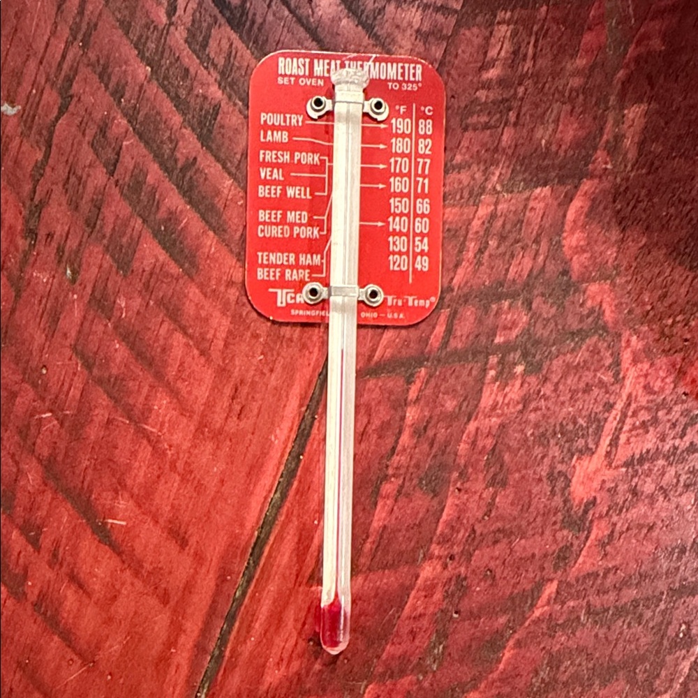 Vintage 1950s - 1970s Tru Yemp Roast Meat Thermometer